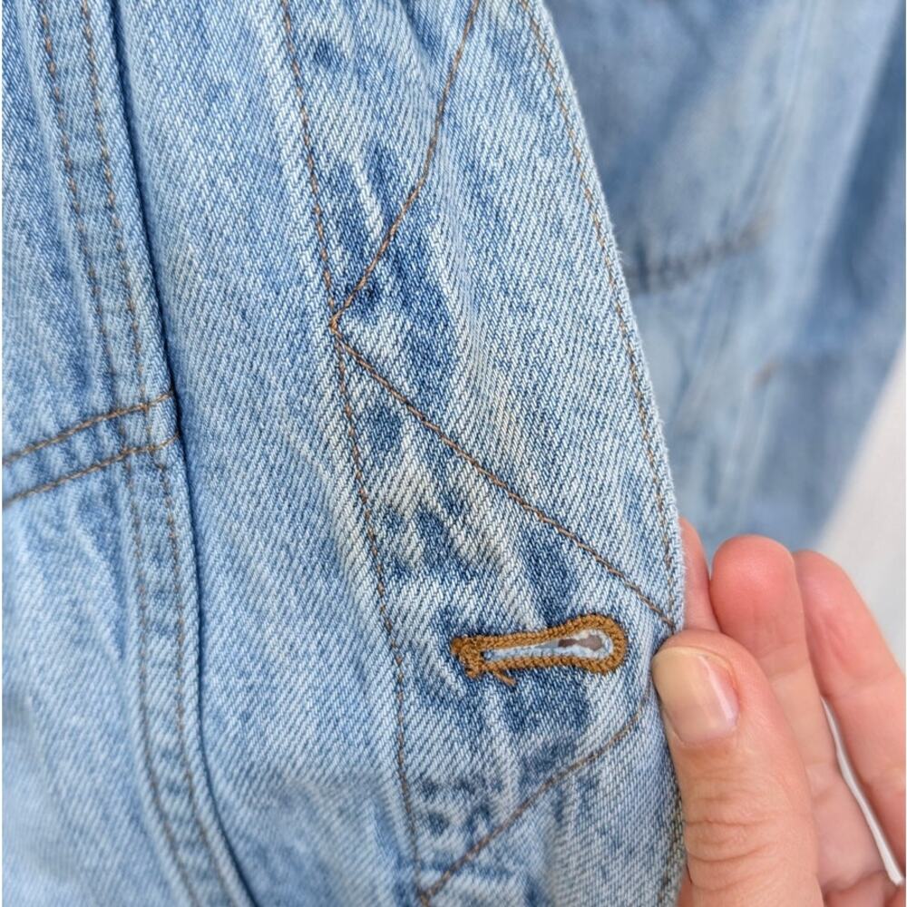Madewell The Oversized Trucker Jean Jacket in Kelson Wash Womens XL Blue Denim - Picture 6 of 11